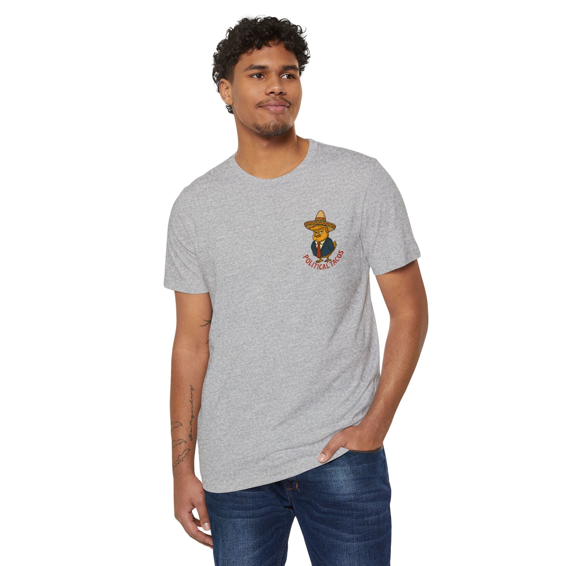 Political Tacos T-Shirt 45% Polyester