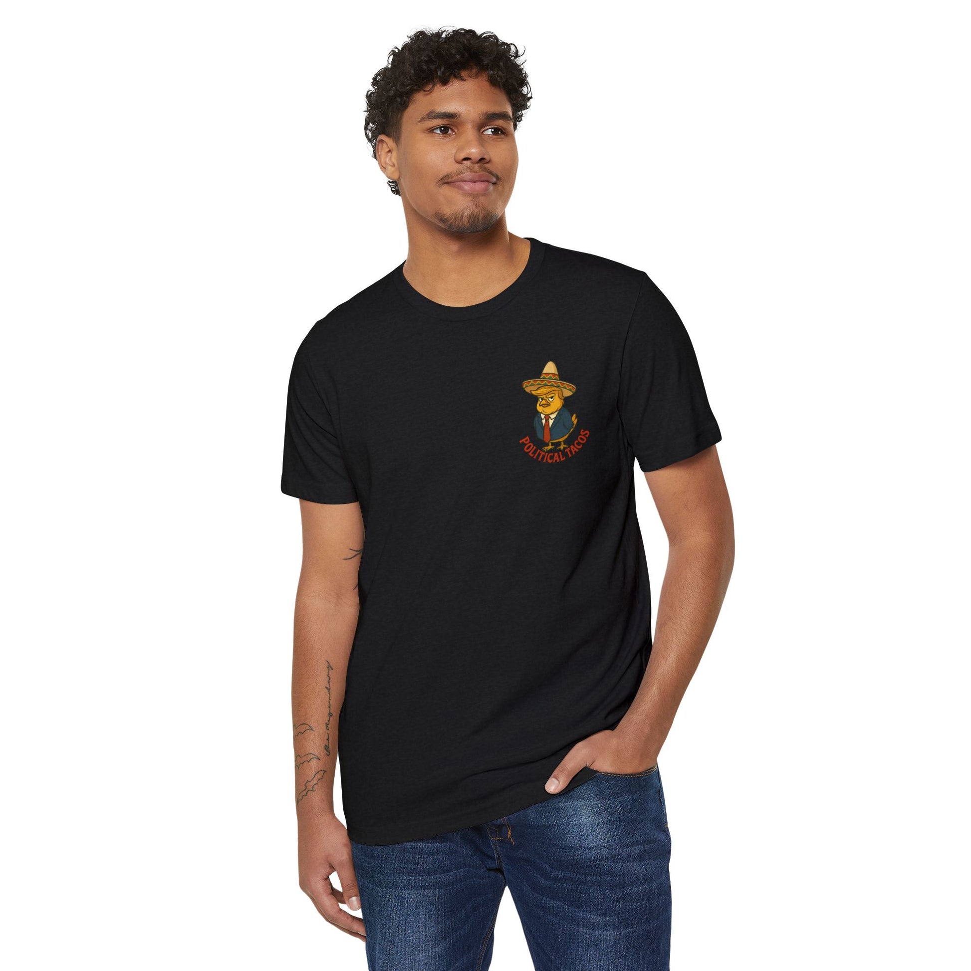 Political Tacos T-Shirt 45% Polyester